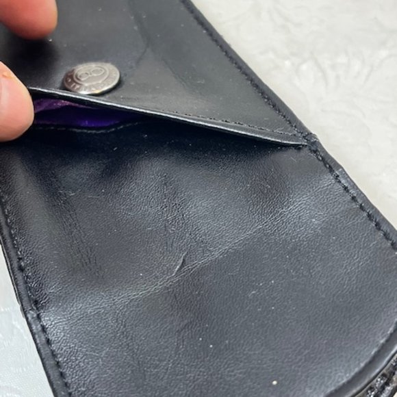 Morgenthal Frederics Soft Pouch Black Leather Eyewear Case 3"x6.75" - Picture 2 of 9